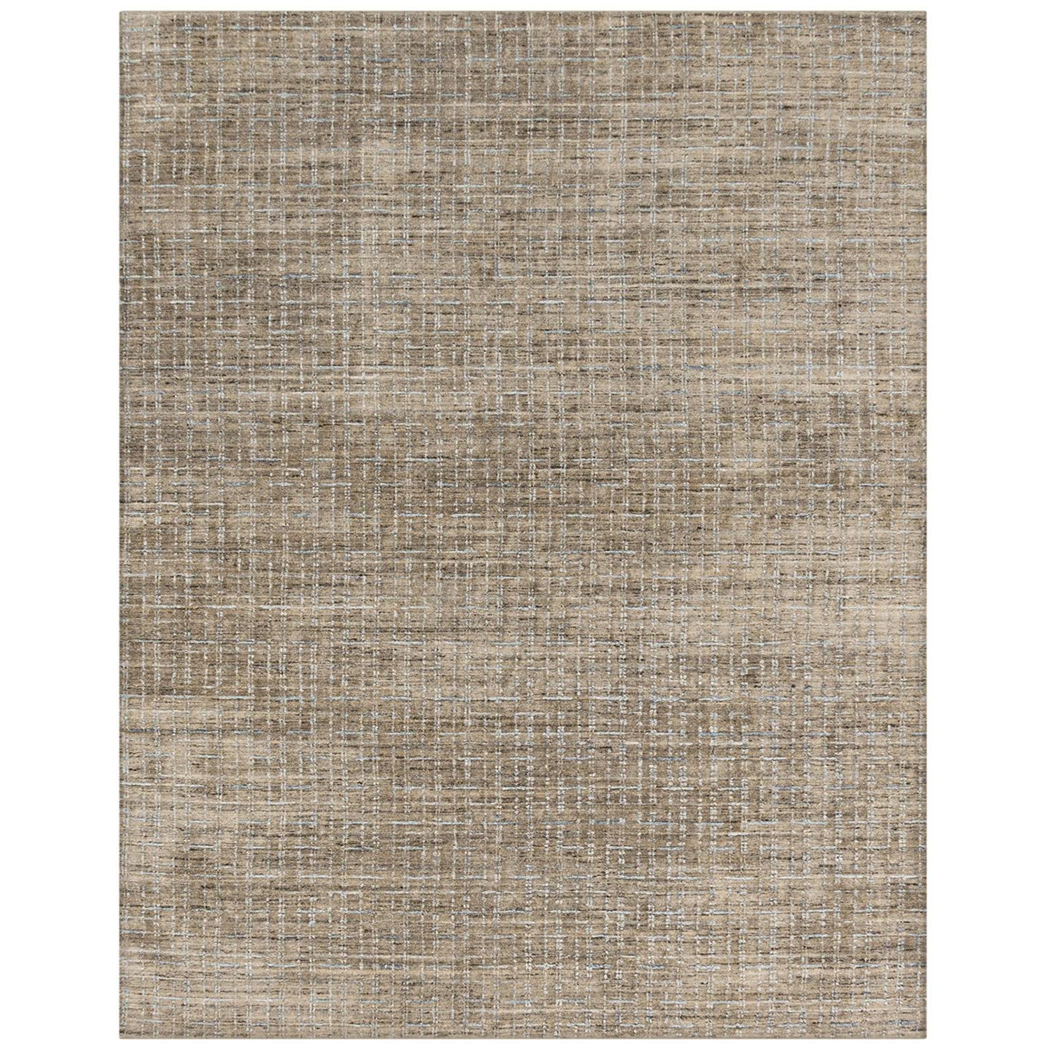 Simplicity Comfort Tan Light Blue Tapis contemporain