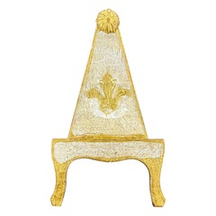 Italian Florentine Gold Gilt Wood Table Easel Mid-Century Modern