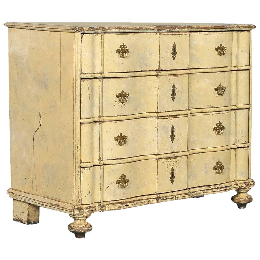Antique Baroque Chest of Drawers from Denmark, circa 1740-1760