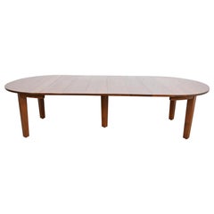Gustav Stickley Mission Oak Arts & Crafts Esstisch, neu lackiert