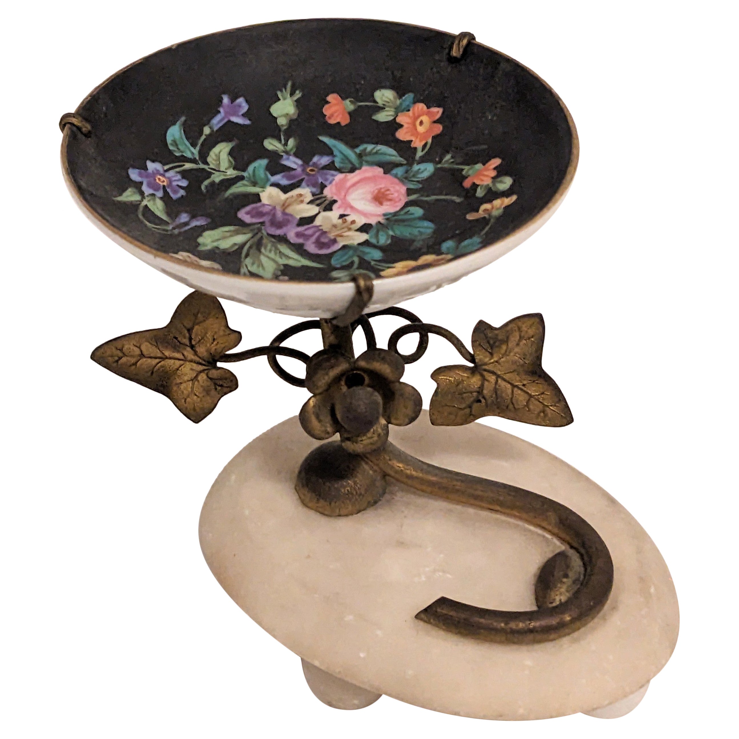Hand Painted Victorian Pin Dish