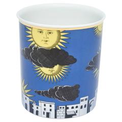 Fornasetti Porcelain "Il Sole De Capri" Vase/Vessel