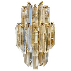 Venini Wall Lighting Glass Murano 3 levels , Italy, 1980