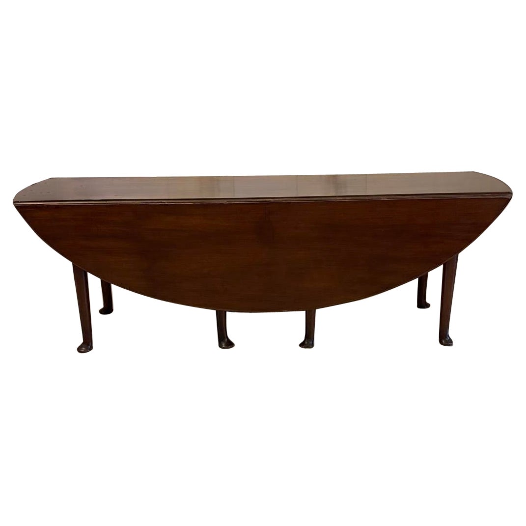 Outstanding Quality Large Antique 18th Century Irish Mahogany Wake/Dining Table