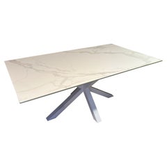 Stunning NEW  Rectangular White Porcelain Table 180cm x 100cm