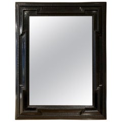 Antique Flemish Style Ripple Frame Mirror