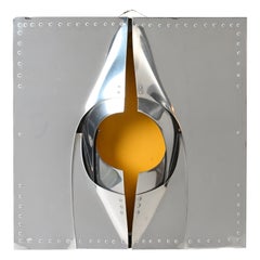 scultura da parete in alluminio di metà secolo Venere XIII dell'artista spagnolo Amadeo Gabino