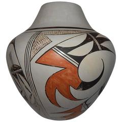 Hopi Polychrome Native American Ceramic Pot by Eunice Navasie