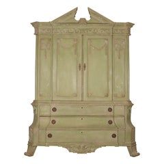 Antique Dutch Country House Linen Cupboard