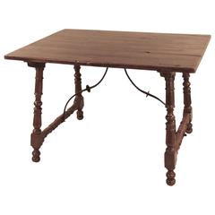 Spanish Baroque Walnut Table