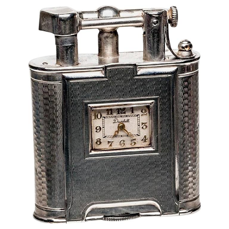 Alfred Dunhill Sterling Silver 'Club Clock' Lighter, 1929 | lupon.gov.ph