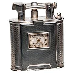 Antique Sterling Silver Dunhill Watch Lighter