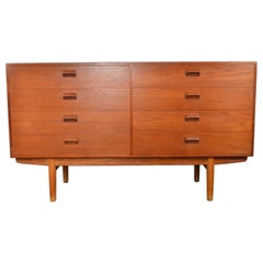 Børge Mogensen Low Eight Drawer Teak Dresser