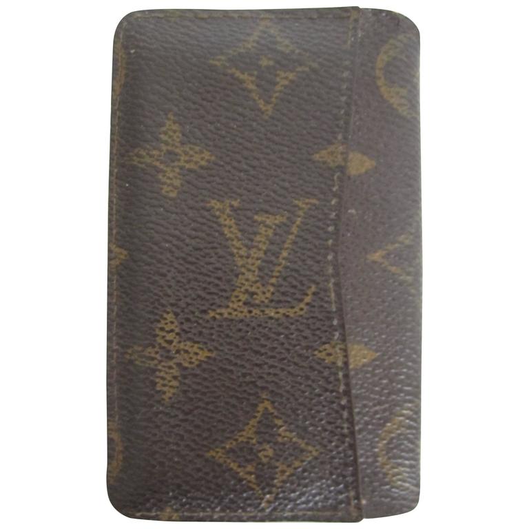 LV Louis Vuitton Vintage Card Holder Case at 1stdibs