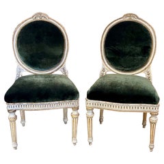 French Louis XVI Painted Side Chairs