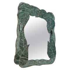Art Deco Palm Leaves Maitland Smith Style Mirror