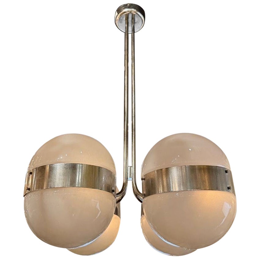 Italian MCM Globe Chandelier For Sale