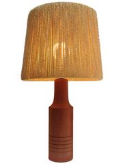 1960s Teak and Rope Table Lamp, Made in Denmark