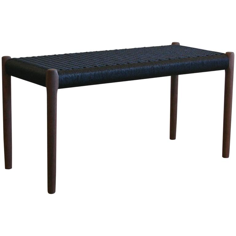 Woven Rope Bench by N.O. Moller at 1stDibs