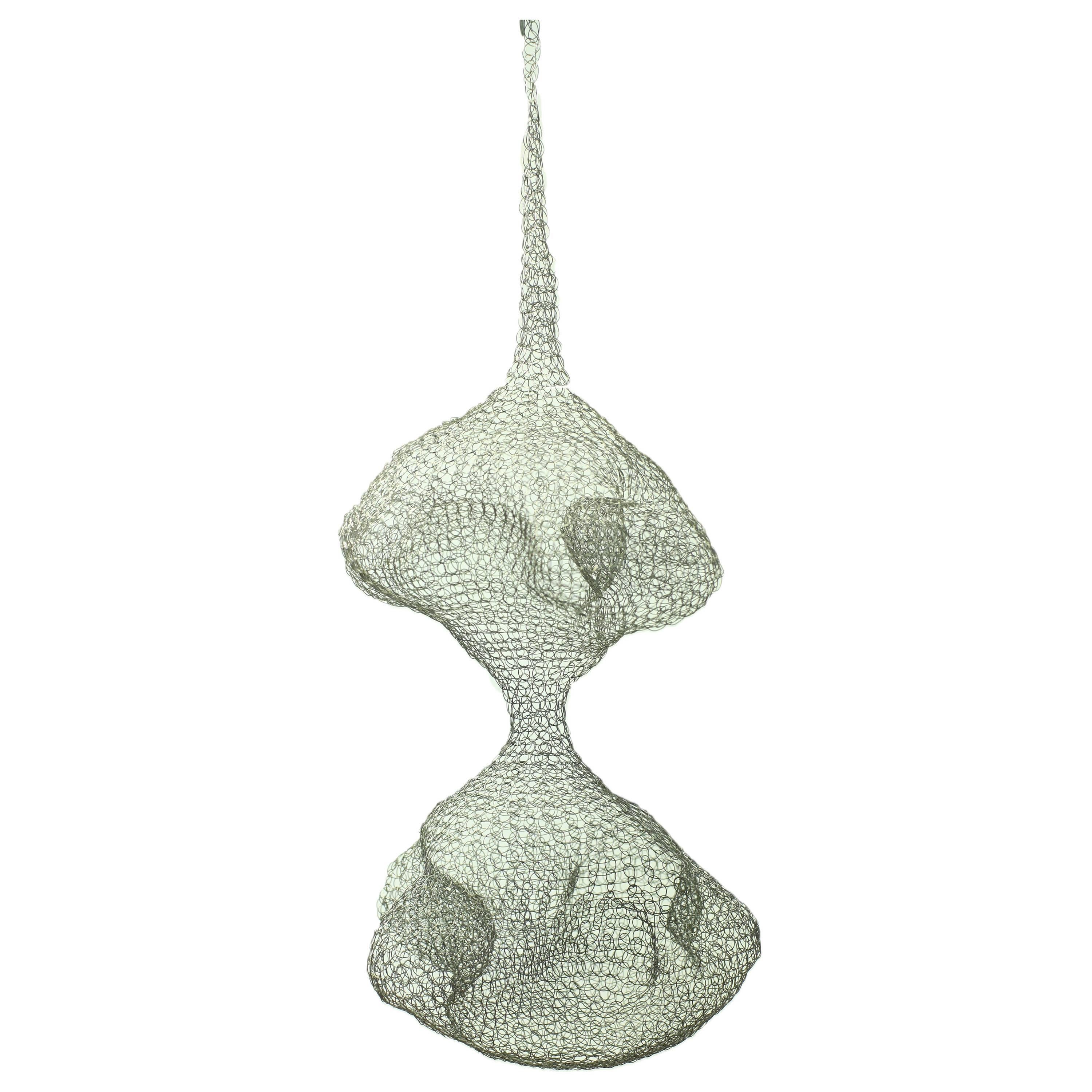 Ruth Asawa Style Hanging Woven Stainless Wire Sculpture