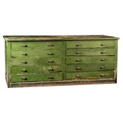 c. 1900 Industrial Foundry Flat File Counter