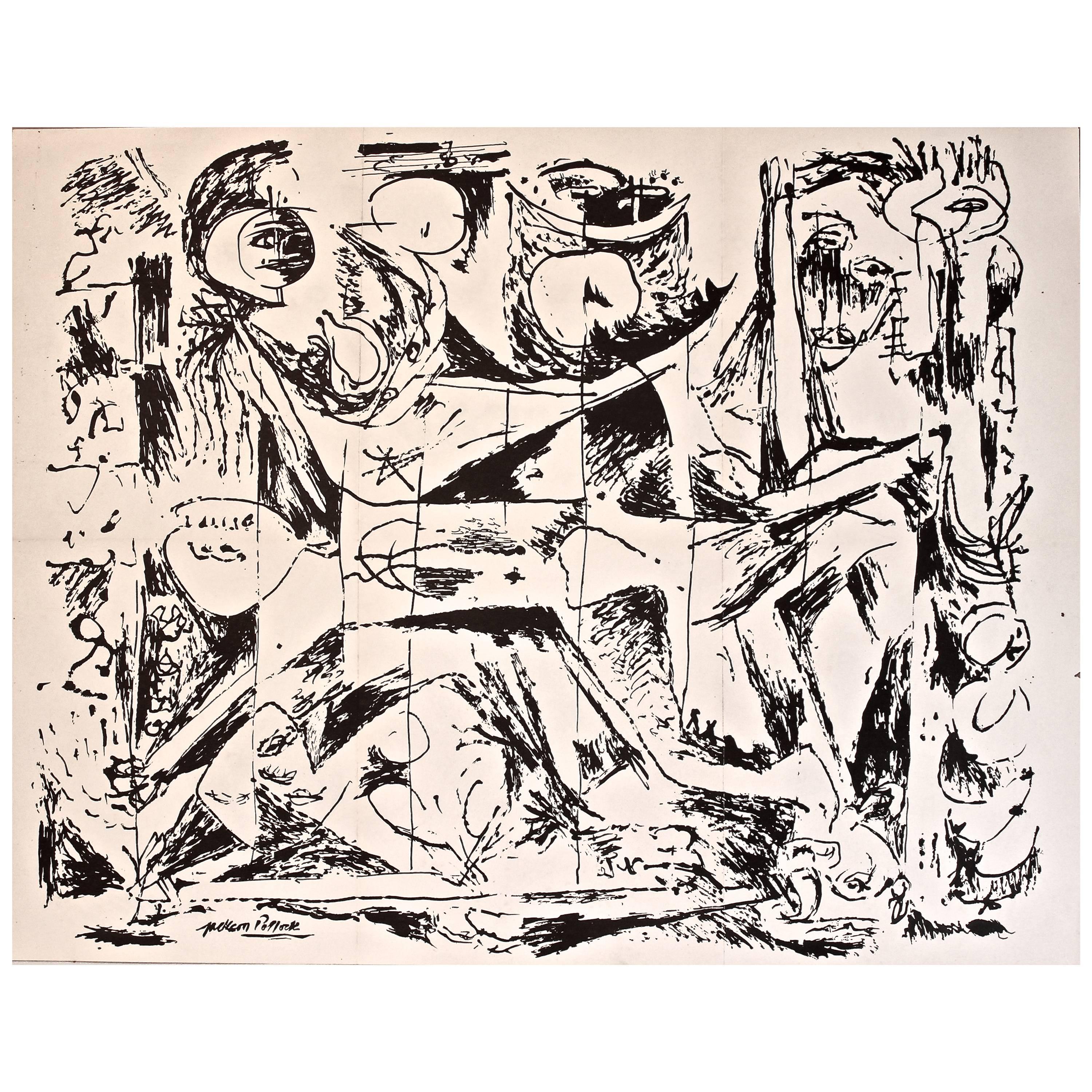 Jackson Pollock Original 'Betty Parsons Gallery 1951 Invitation'