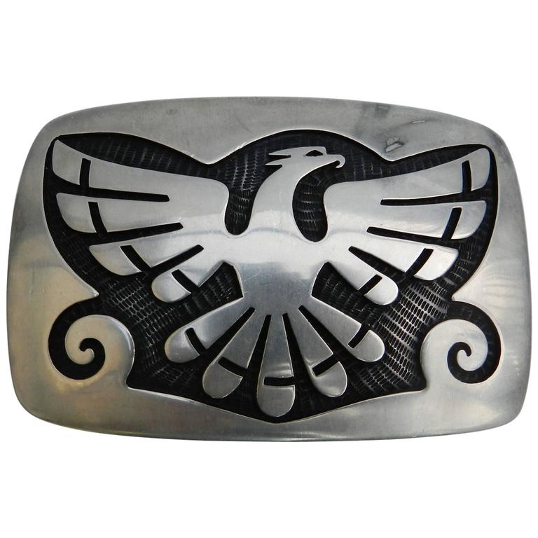 Hopi Eagle Dancer Belt Buckle - Hopi Belt Buckle, Hopi Jewelry