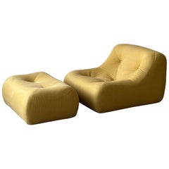 Kali Chair + Ottoman by Michel Ducaroy for Ligne Roset