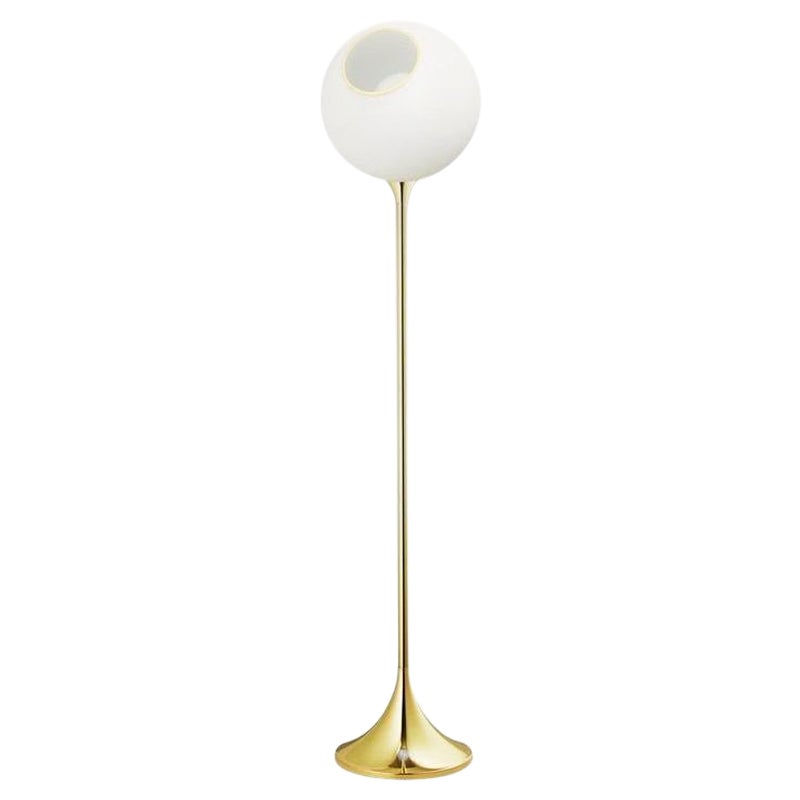 Lampadaire Ballroom, blanc neige avec ampoule Globe LED Ø5 en vente