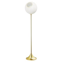 Ballroom Floor Lamp, White Snow with LED Globe Bulb Ø5