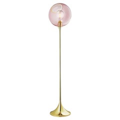 Ballroom Floor Lamp, Pink with LED Globe Bulb Ø5