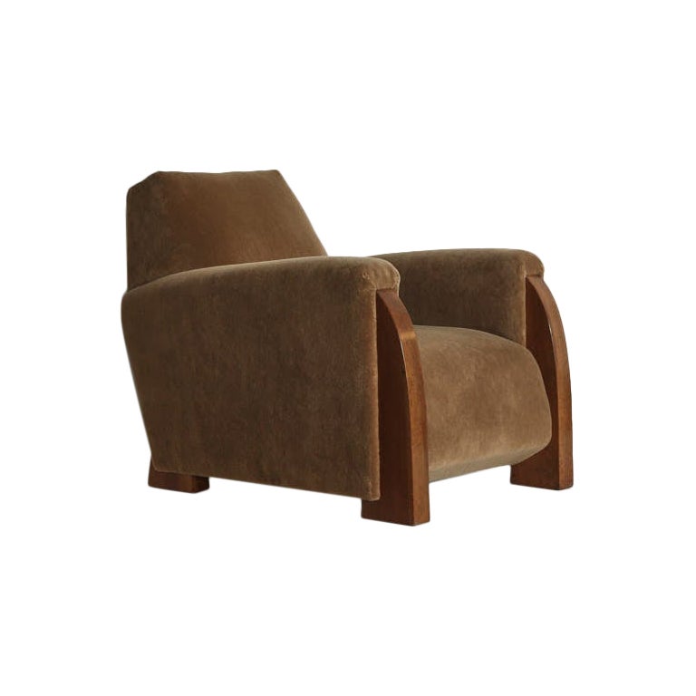 Very Rare Michel Dufet Art Deco Chair, France, 1940s