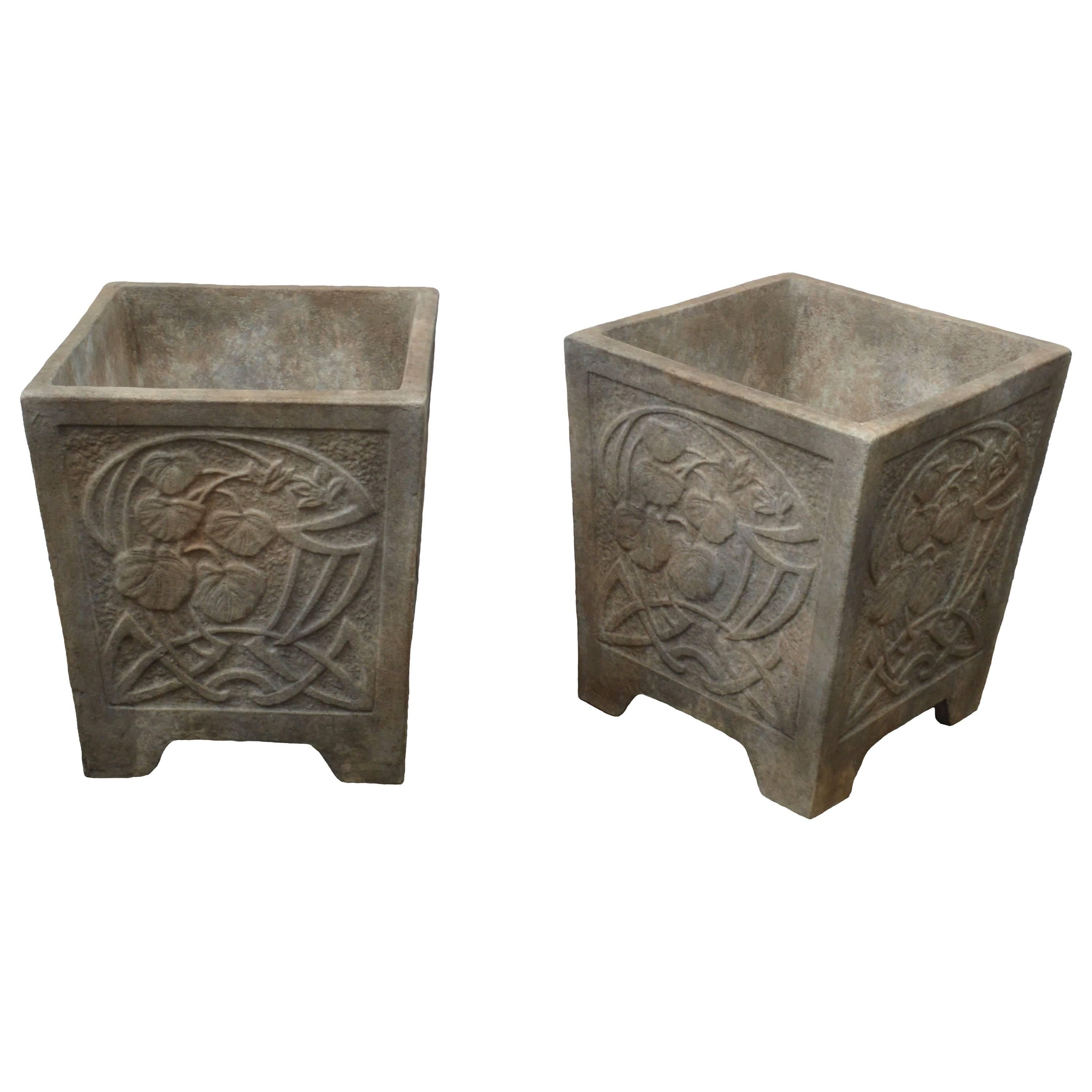 Long Art Deco Style Planter at 1stdibs