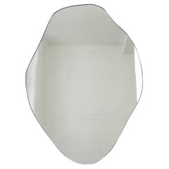 Miroir Freeform de forme organique avec cadre en patine de bronze - B