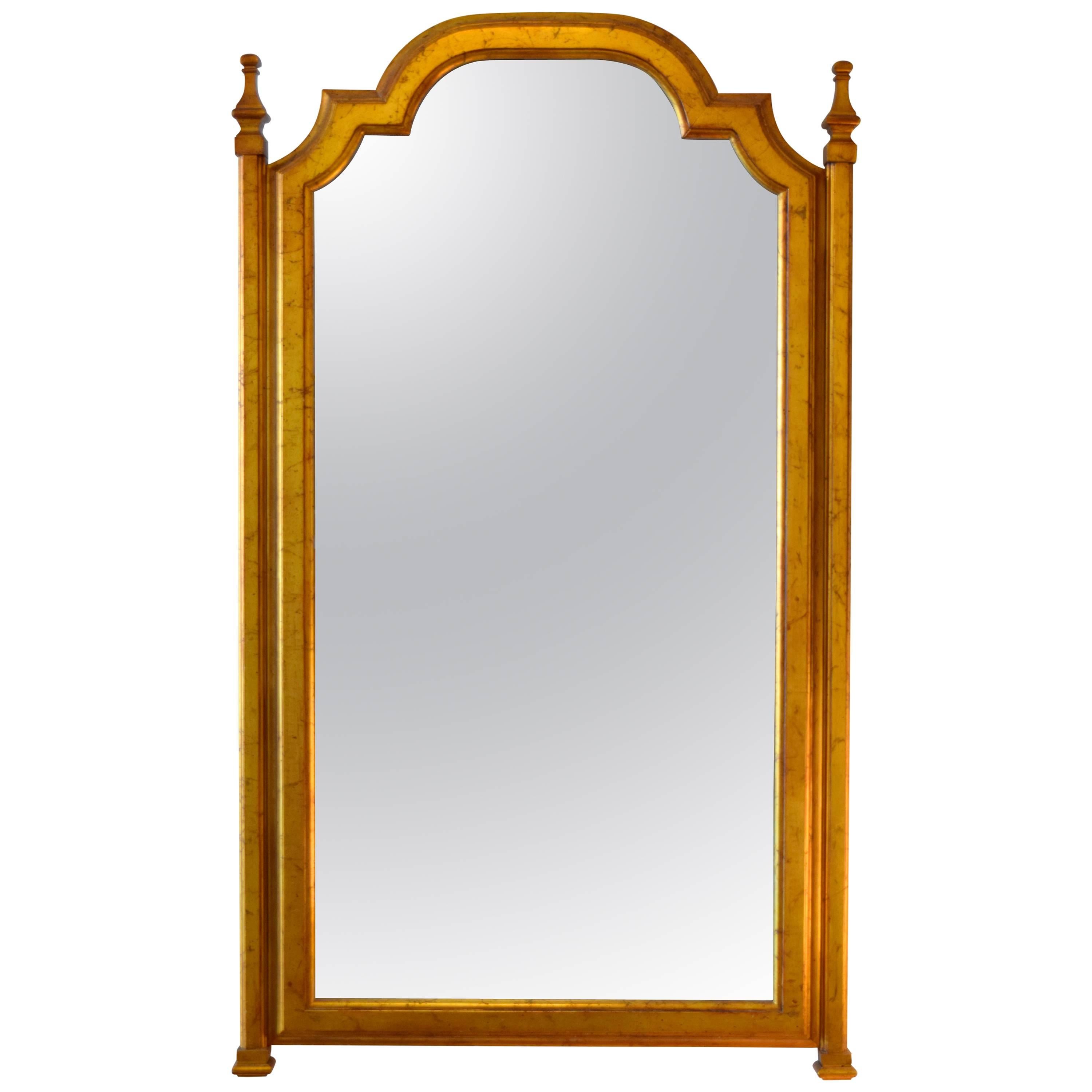 Hollywood Regency Gold Gilt Mirror For Sale