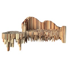 The Wave Couch and the Wave Side Table. From the Waves Collection