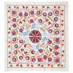 3x3.3 Ft Embroidered Wall Hanging. Cotton Tablecloth. Handmade Tapestry