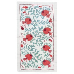 20x35 in Embroidered Wall Hanging. Cotton Tablecloth. Handmade Sofa Spread