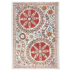 3.3x4.6 Ft Needlework Wall Art. Embroidered Silk Wall Hanging. Modern Tablecloth