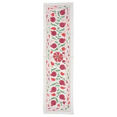 Colgante de pared de algodón bordado de 20x72 pulg. Camino de Mesa Diseño Granado
