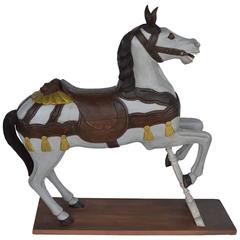 Painted Wooden Carousel Horse 8