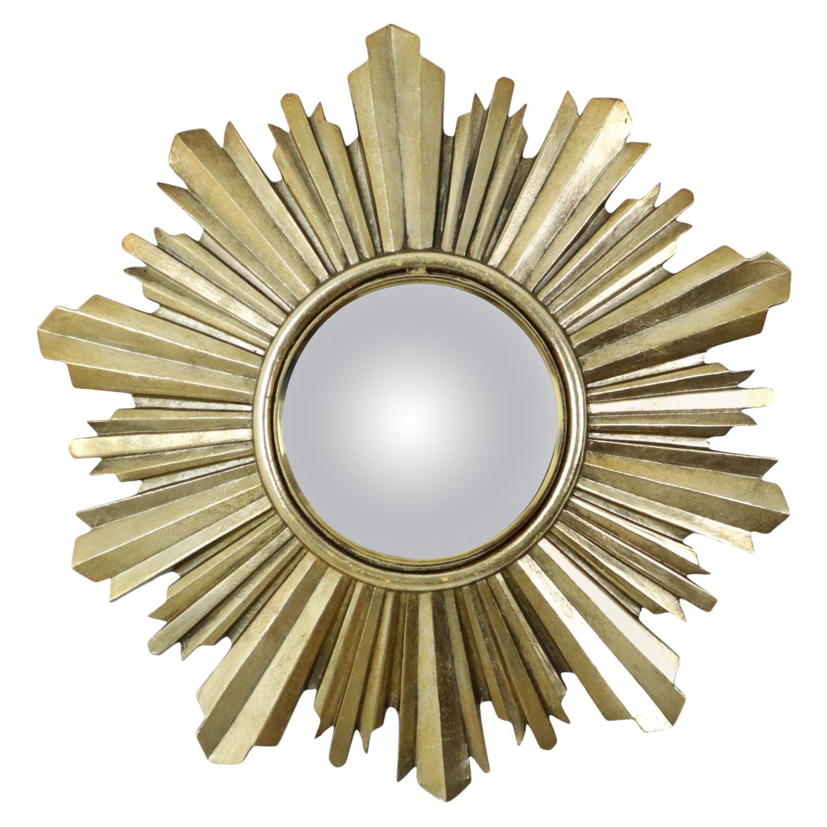 Goldener Sonnenspiegel Sunburst Butler Konvexspiegel 37cm