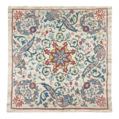 31"x30" ALL SILK Brand-New Wall Hanging, Handmade Wall Art, Embroidered Tapestry