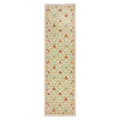 20x68 in 100% Silk Wall Hanging. Embroidered Table Runner. Modern Tablecloth