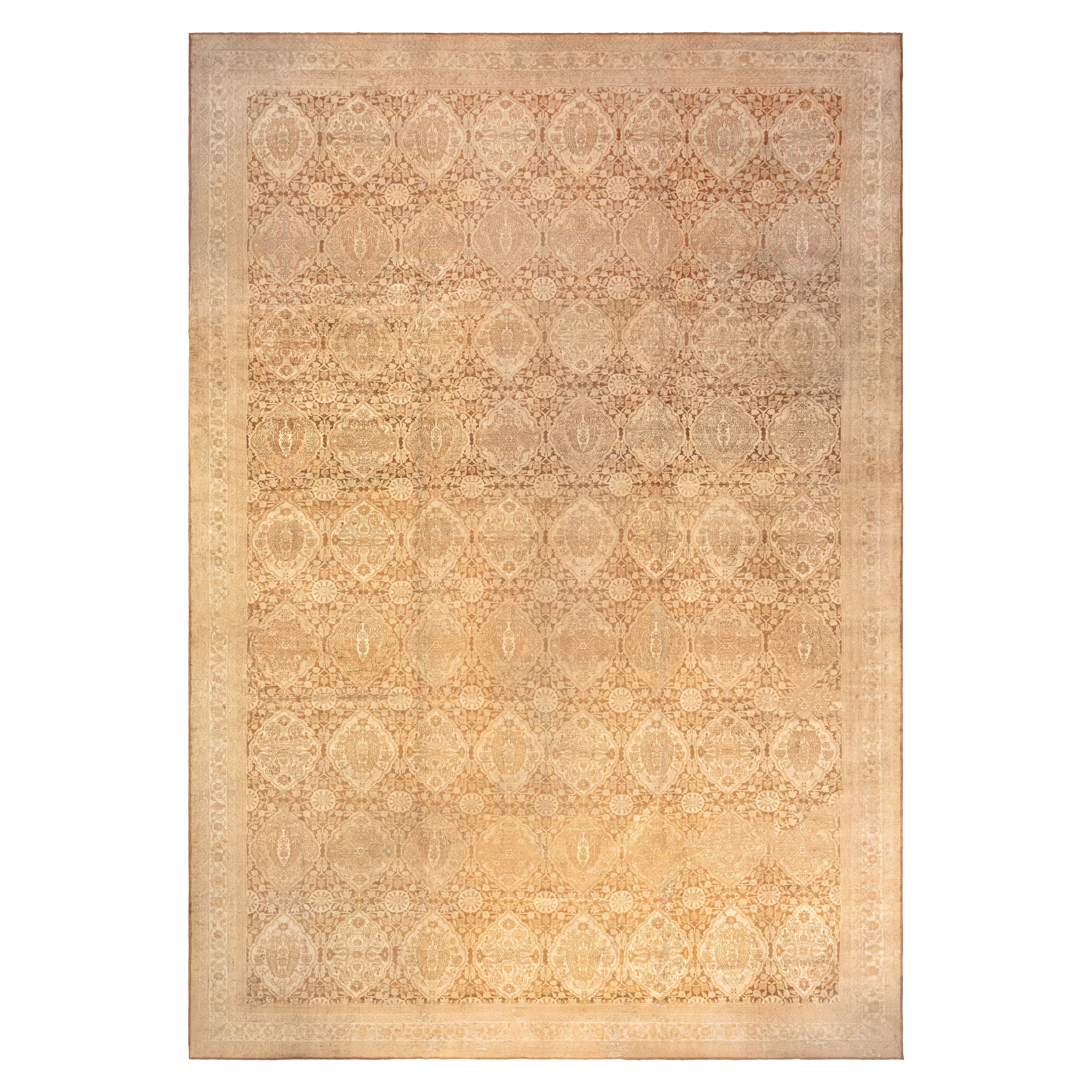 Doris Leslie Blau Antique Indian Amritsar Handmade Wool Rug