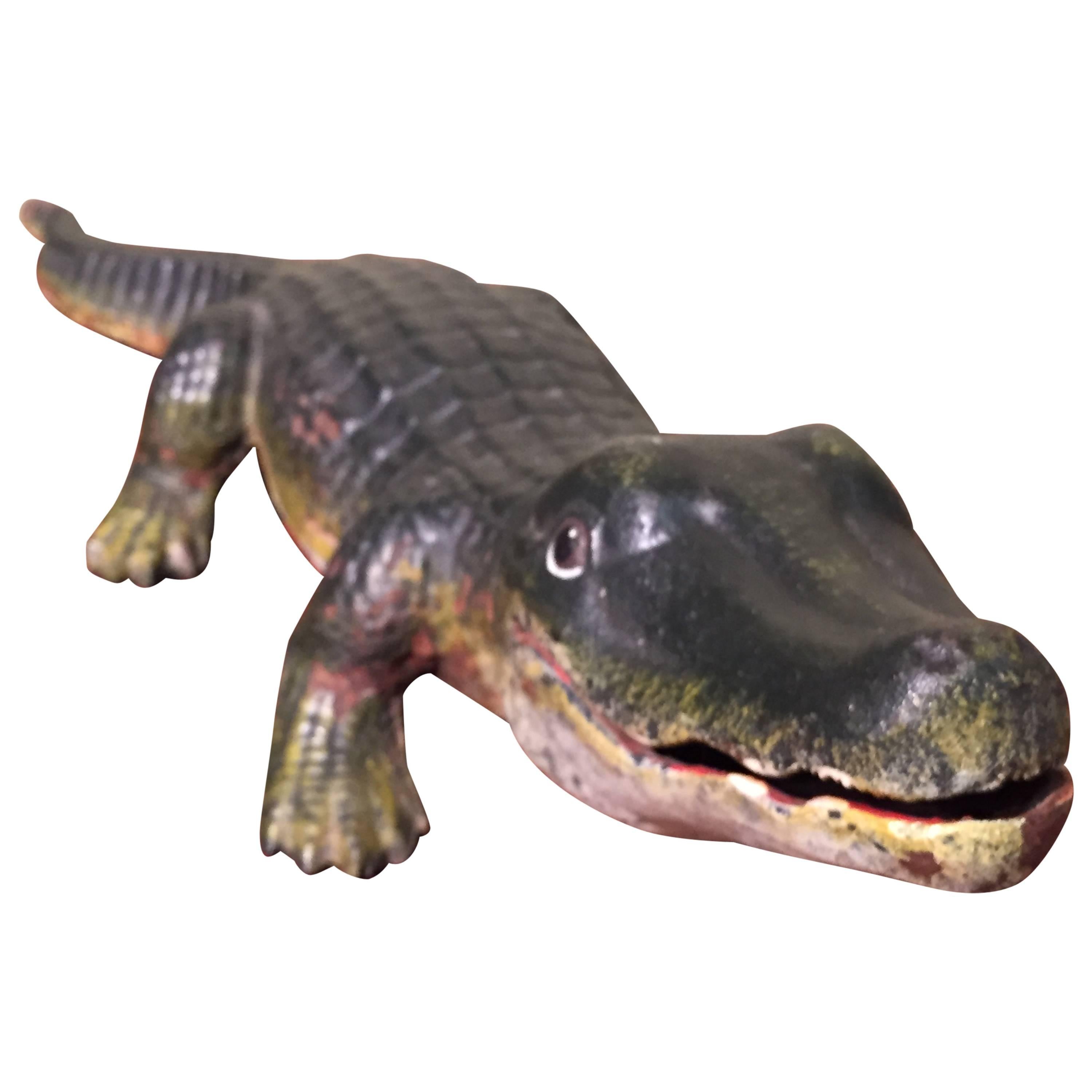 Cast Iron 20th Century Alligator Doorstop