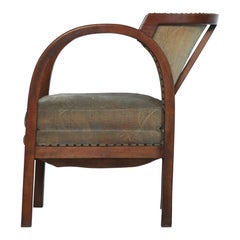 Skulpturaler Art-Déco-Stuhl, England, 1930er Jahre