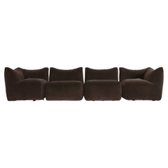 Mario Bellini Le Bambole Canapé modulaire, recouvert de velours, B&B Italia, 1970
