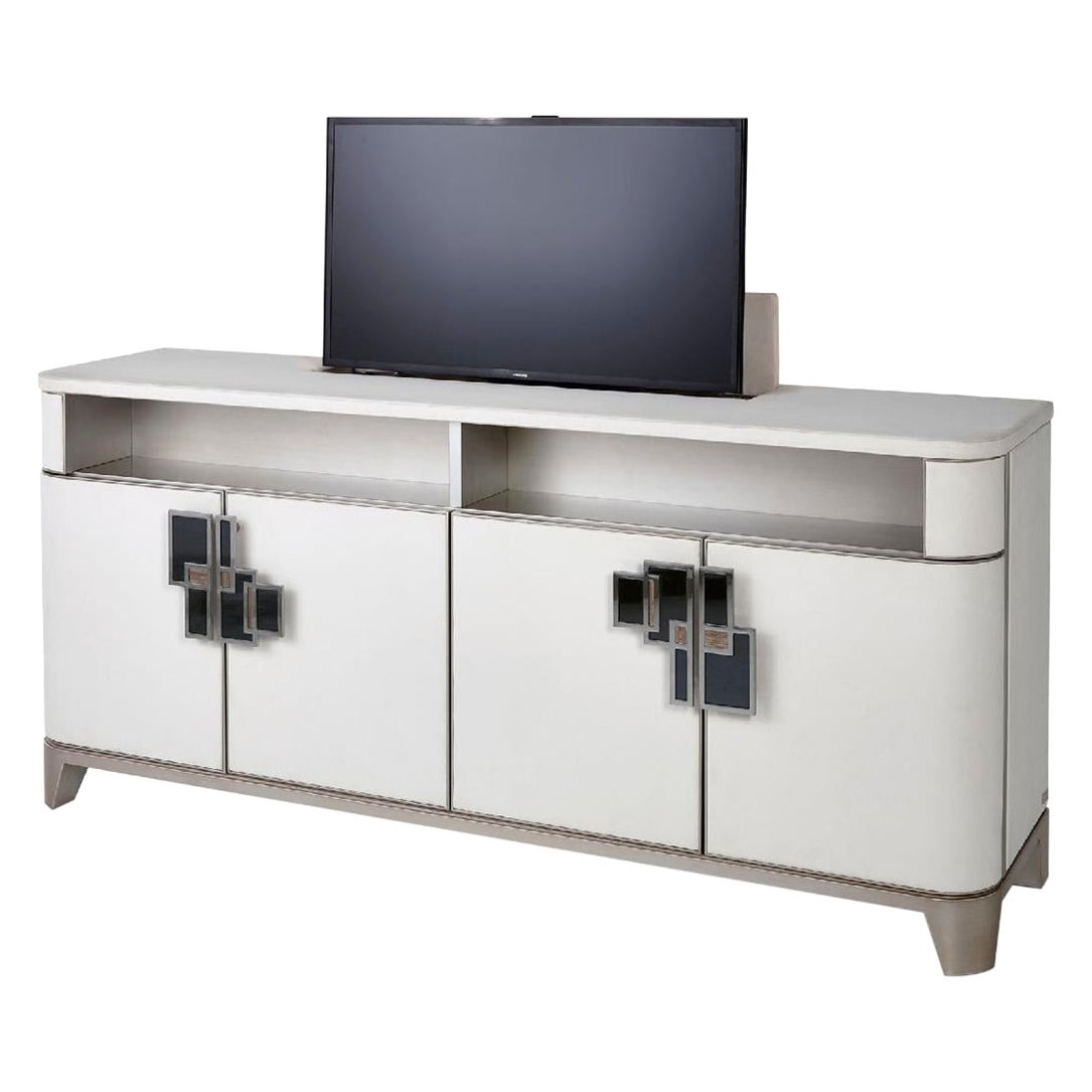 Precio especial Mueble TV Tapizado Nabuk en oferta en venta