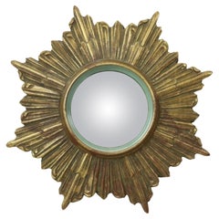 Vintage Sun Mirror Sunburst Spiegel Deknudt Konvex 33cm